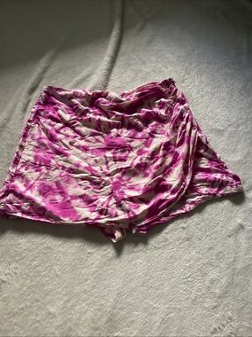 Zara Pink Tie-Dye Mini Skort